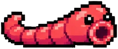 flat: a thin red leech, freshly attached